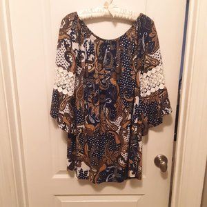 Size L/XL Boho Peasant Top